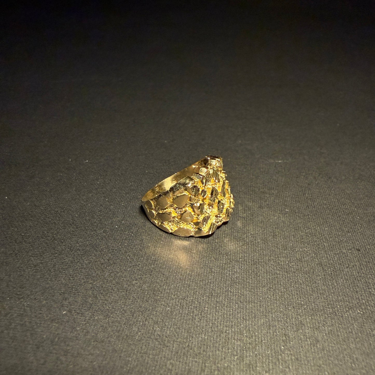 10k Gold Nugget Men's Ring