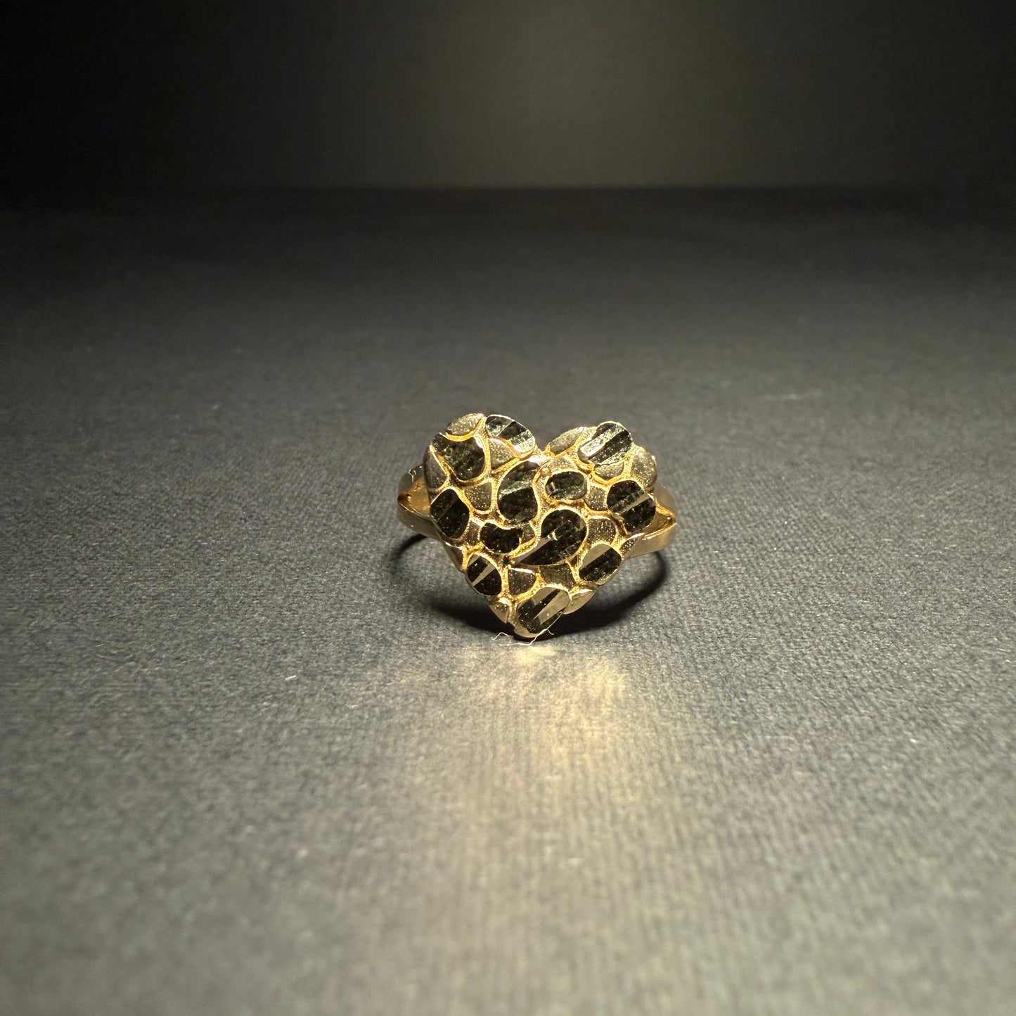 14k Gold Large Heart Women's Ring