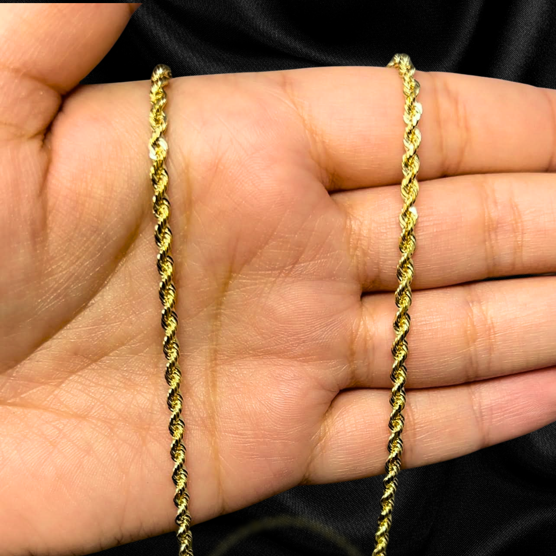 10k Solid Rope Chain