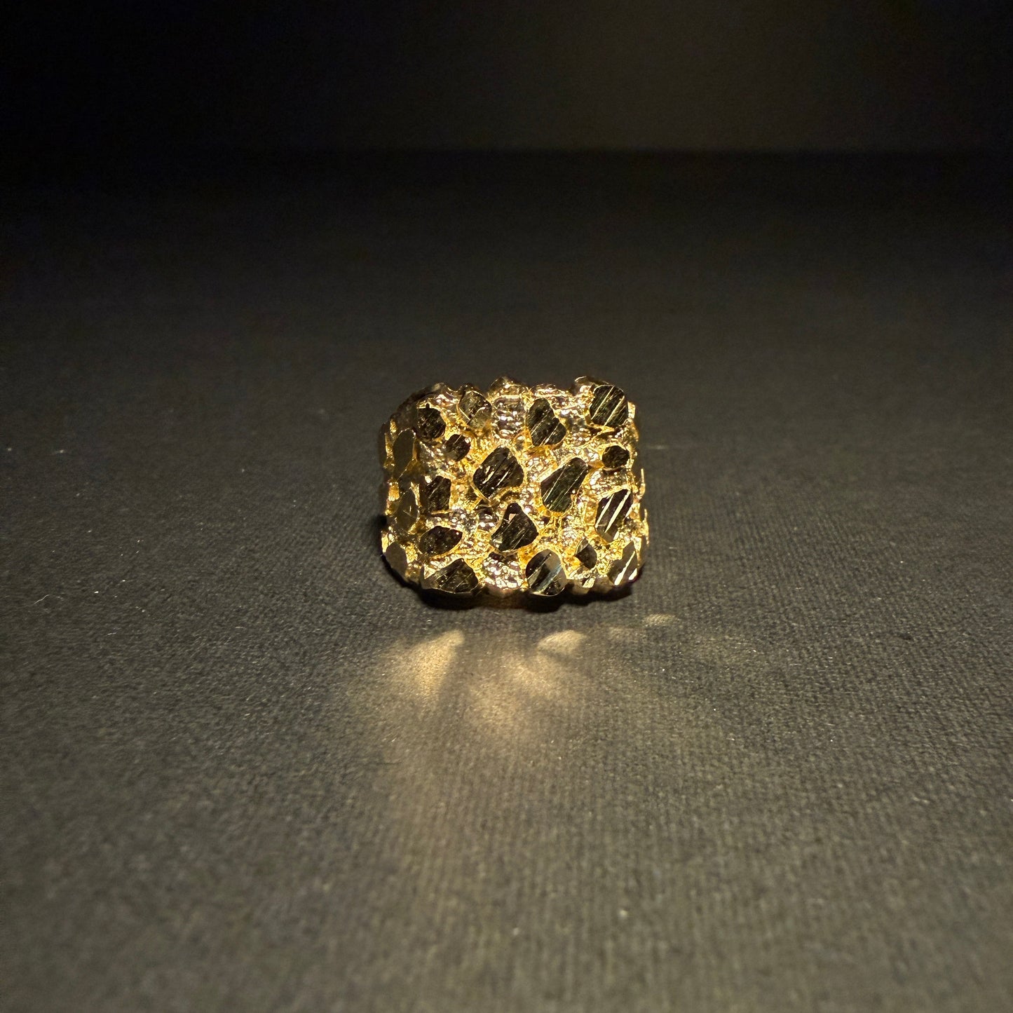 10k Gold Nugget Men's Ring