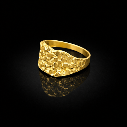 10k Large Nugget Ring