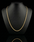 Solid 10k Gold Rope Chain 3mm