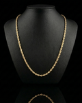 Solid 10k Gold Rope Chain 4mm