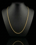Solid 10k Gold Rope Chain 2mm