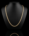 Hollow 10k Gold Rope Chain 5mm