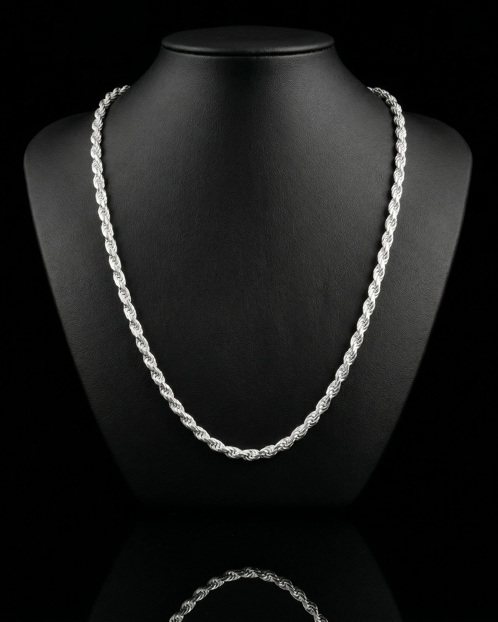 Solid Silver 925 Rope Chain 3mm