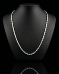 Solid Silver 925 Rope Chain 4mm