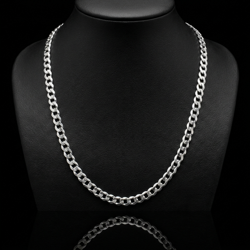 Solid Silver 925 Curb Chain