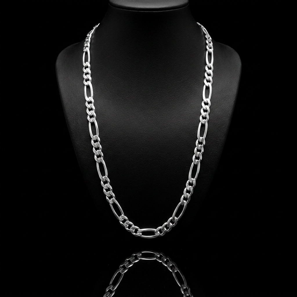 Solid Silver 925 Figaro Chain