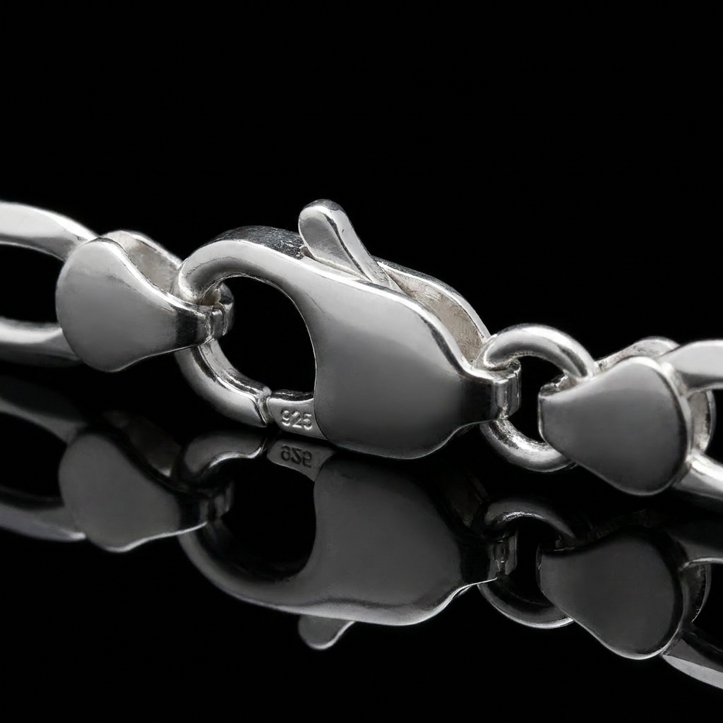 Solid Silver 925 Figaro Chain