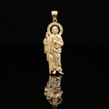 10k Gold Saint Judas Pendant 1.75"