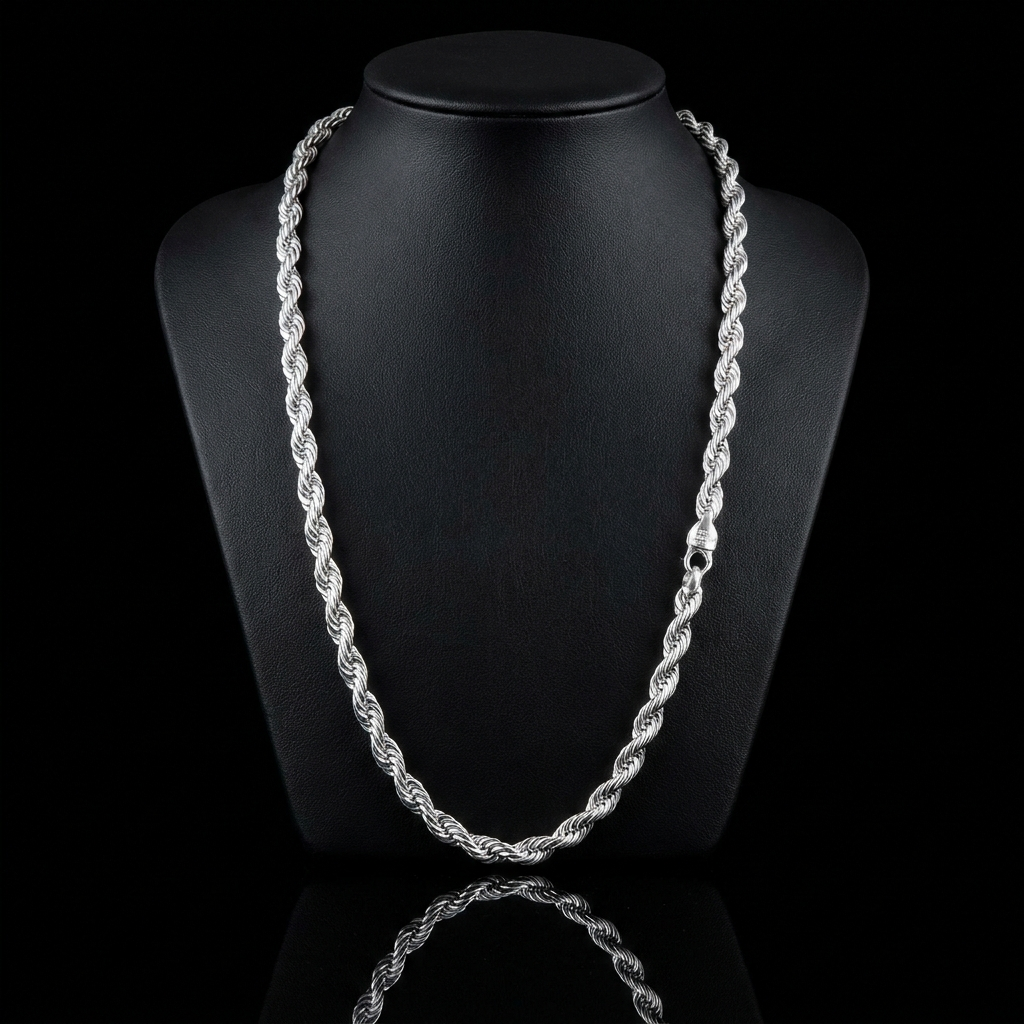 Solid Silver 925 Rope Chain