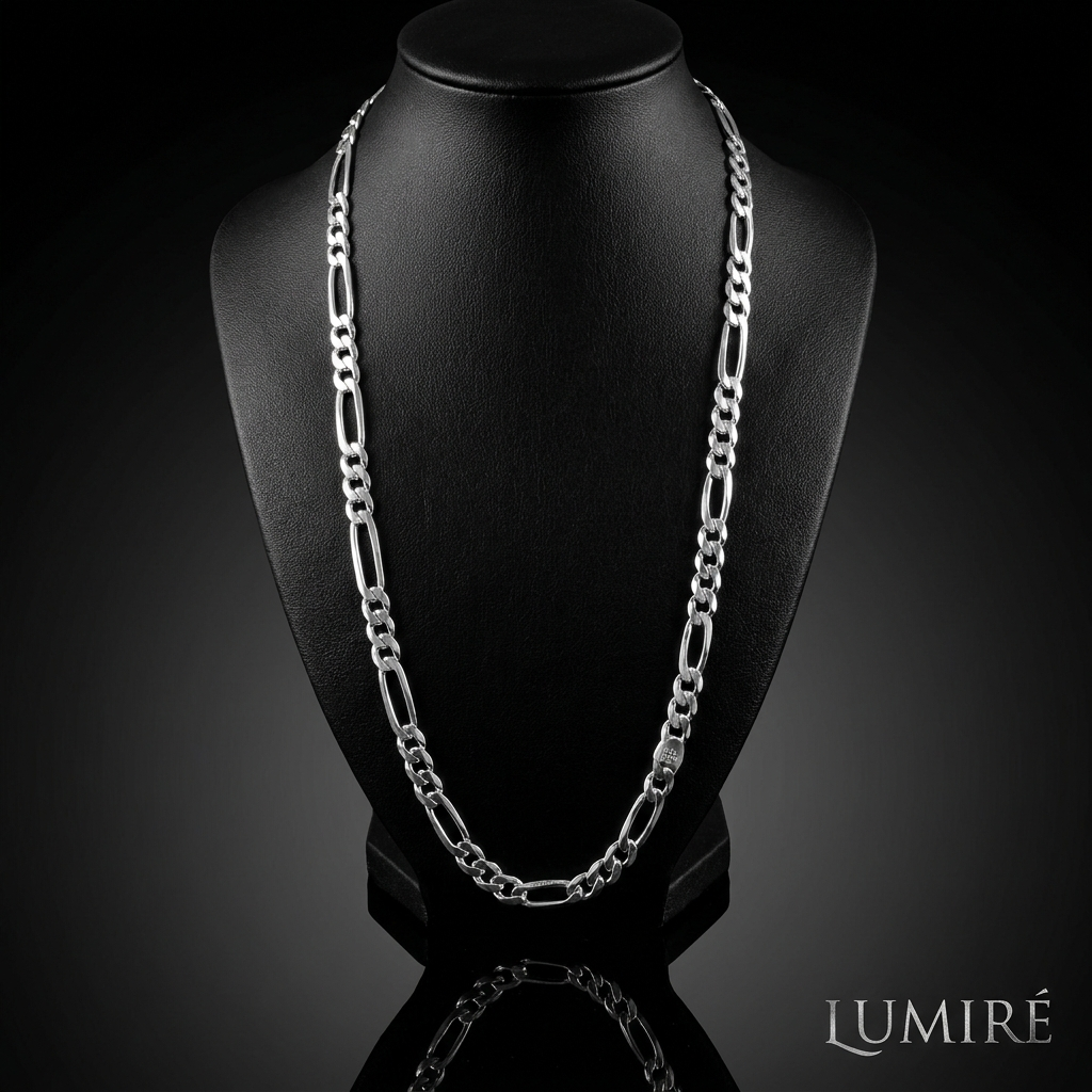 Solid Silver 925 Figaro Chain