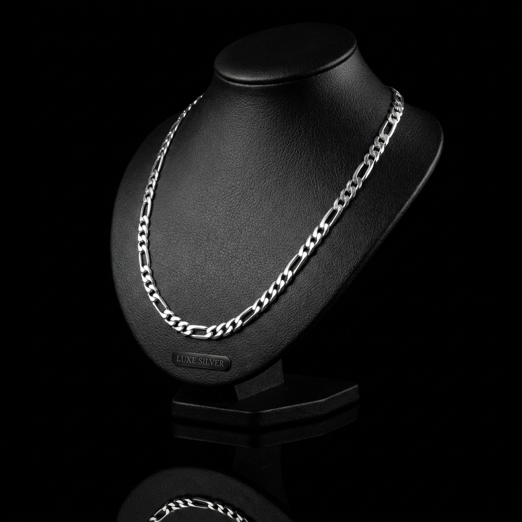 Solid Silver 925 Figaro Chain