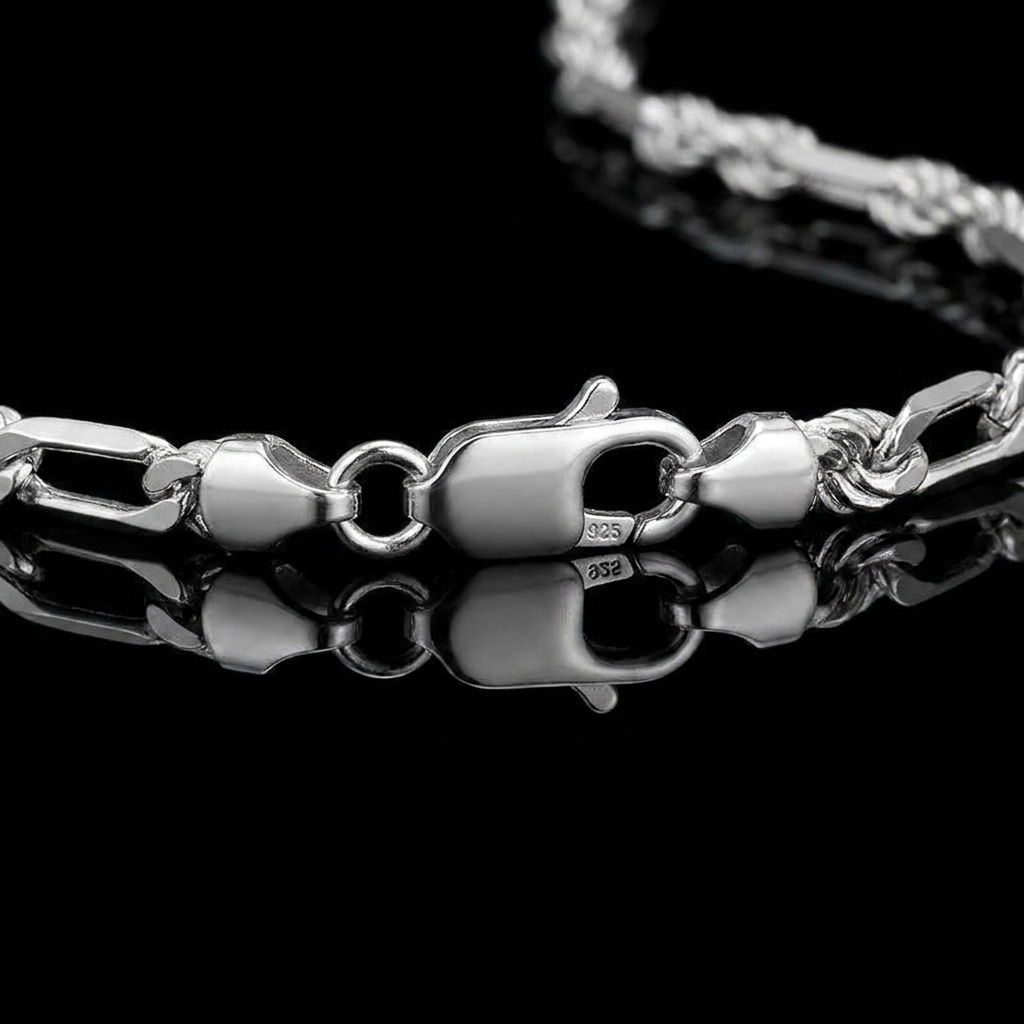 Solid Silver 925 Figurerope Chain 6.8mm