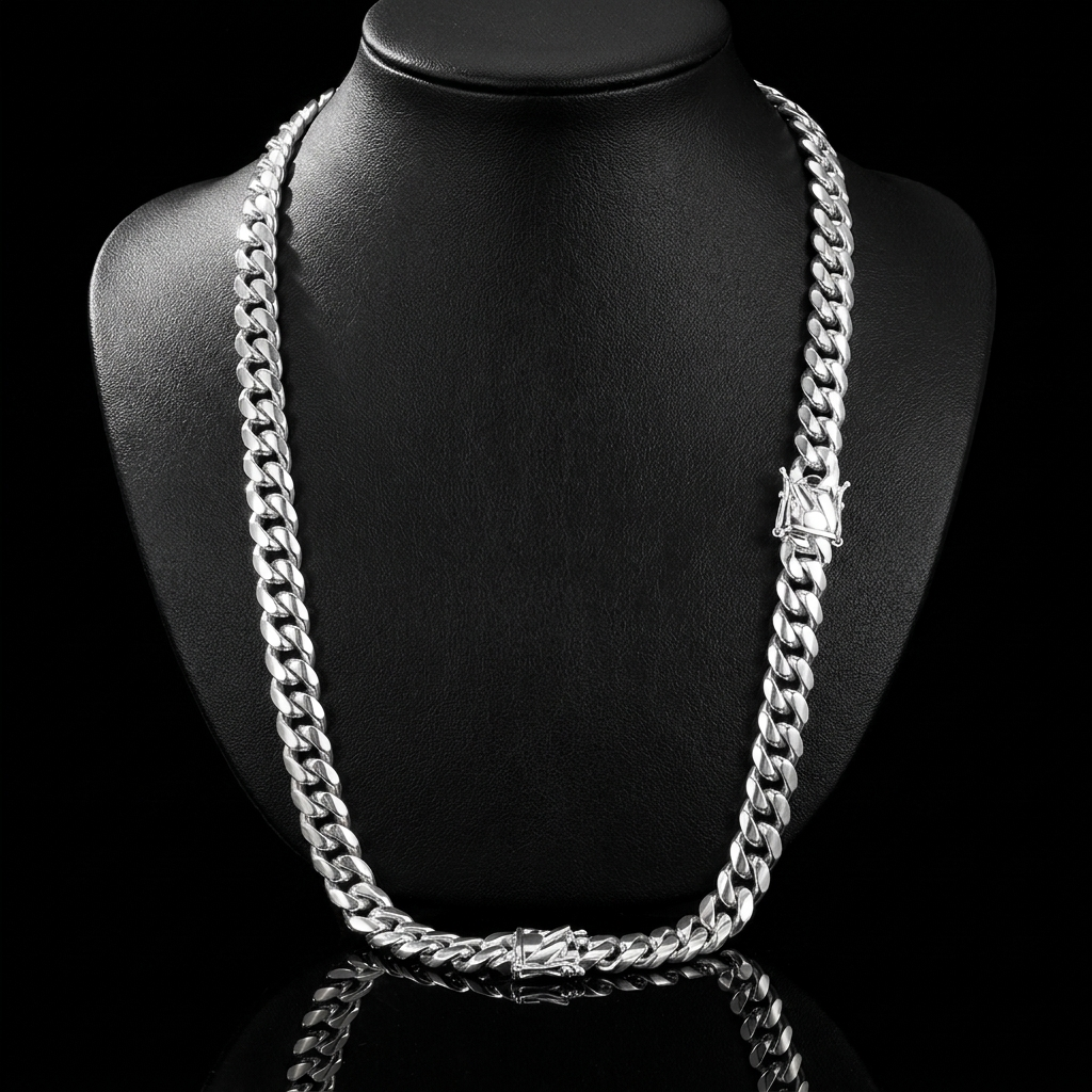 Solid Silver 925 Miami Cuban Chain