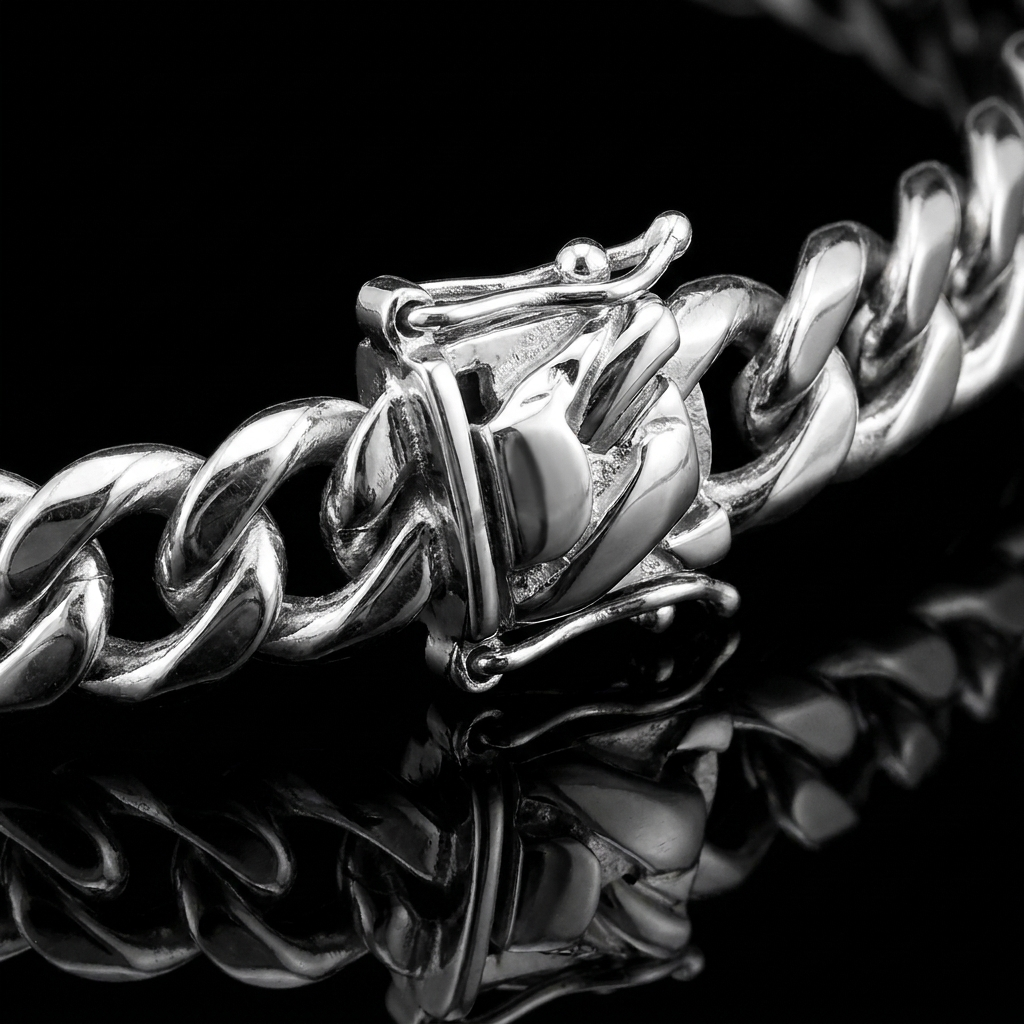 Solid Silver 925 Miami Cuban Chain
