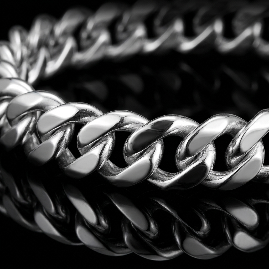Solid Silver 925 Miami Cuban Chain