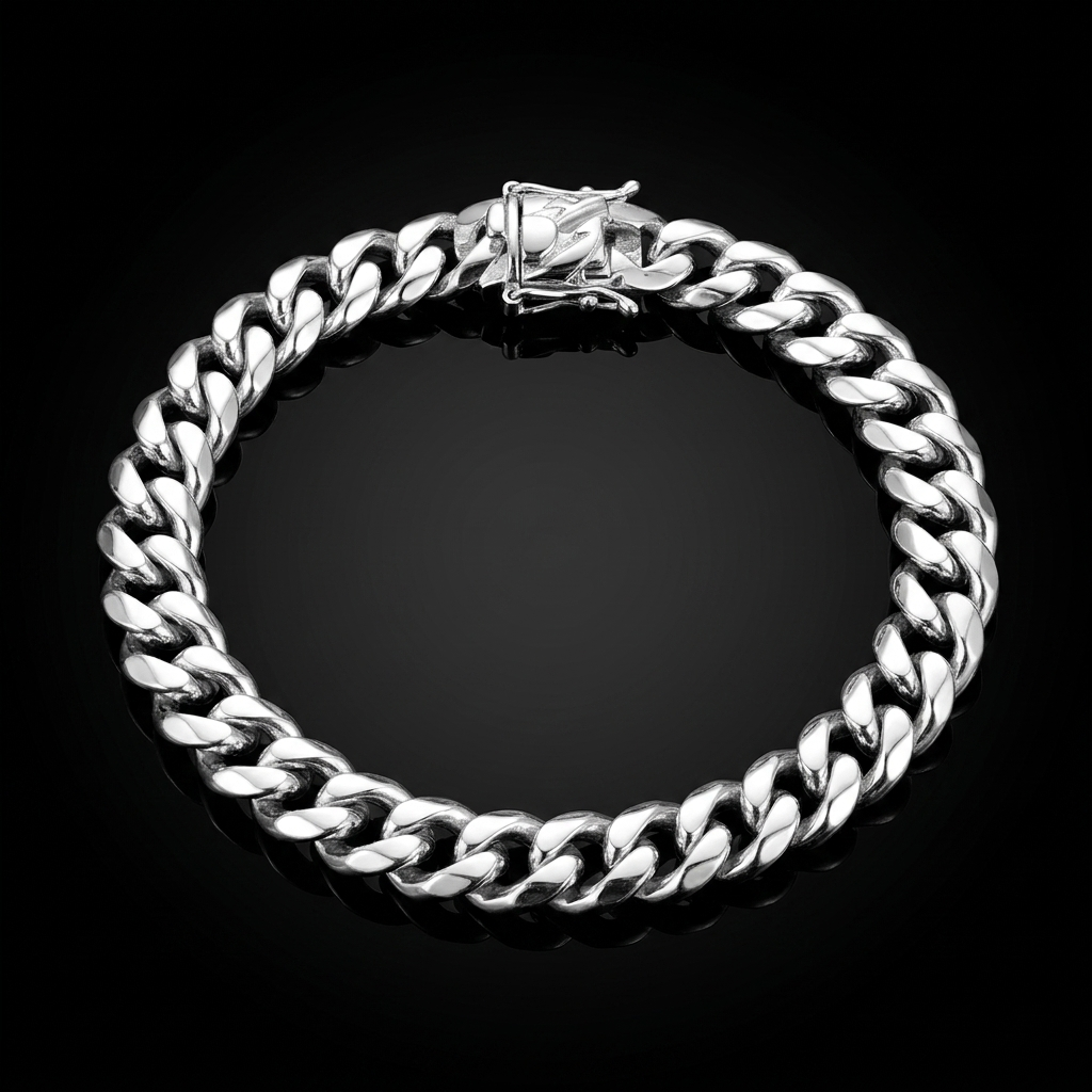 Solid Silver 925 Miami Cuban Bracelet