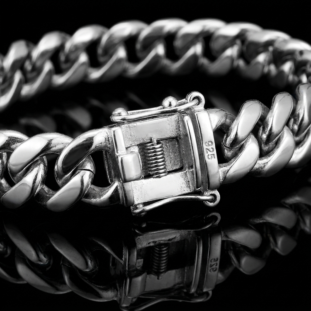 Solid Silver 925 Miami Cuban Bracelet