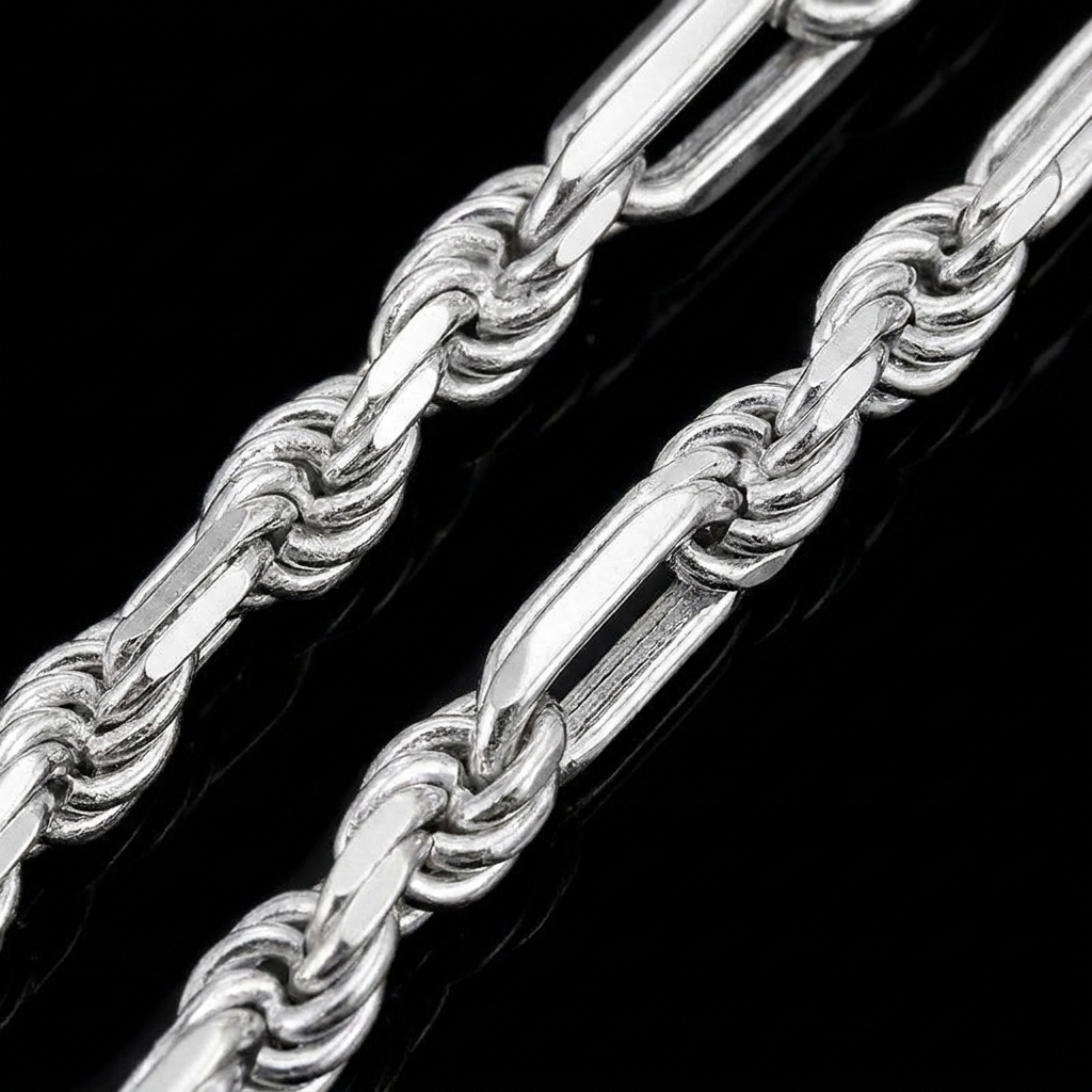Solid Silver 925 Figurerope Bracelet