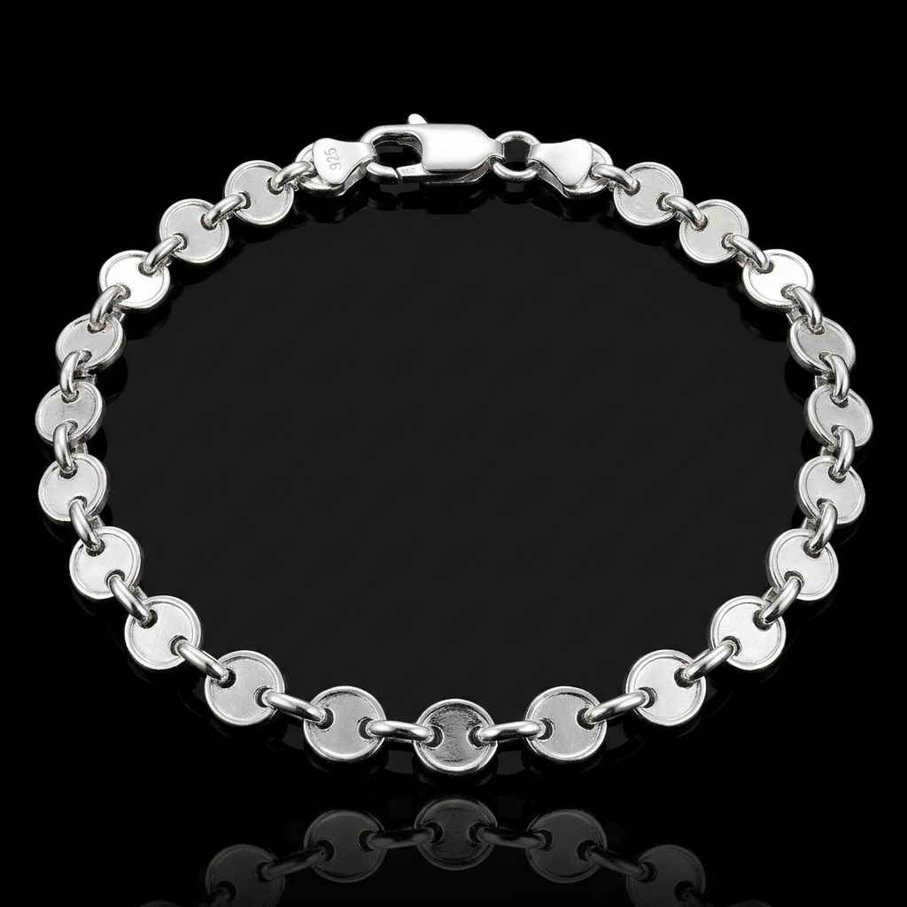 Solid Silver 925 Chino Bracelet
