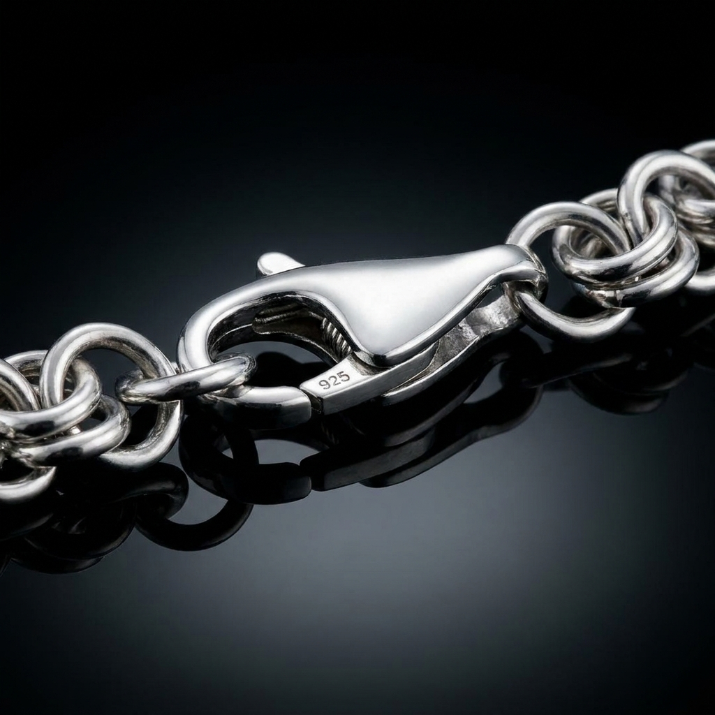 Solid Silver 925 Chino Bracelet