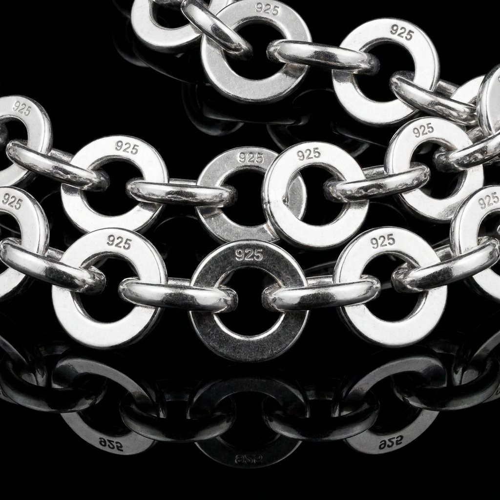Solid Silver 925 Chino Bracelet 5.5mm