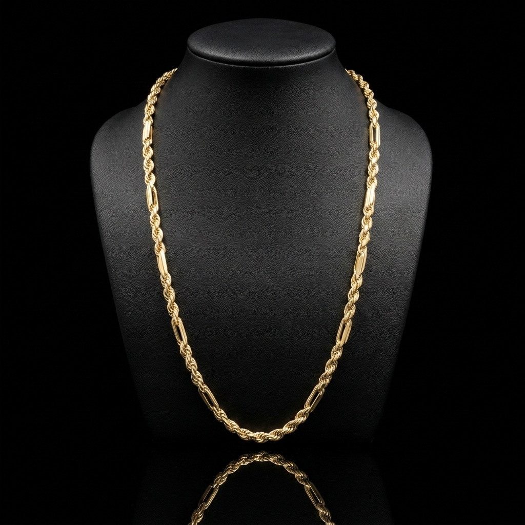 Hollow 10k Gold Milano Chain 3mm