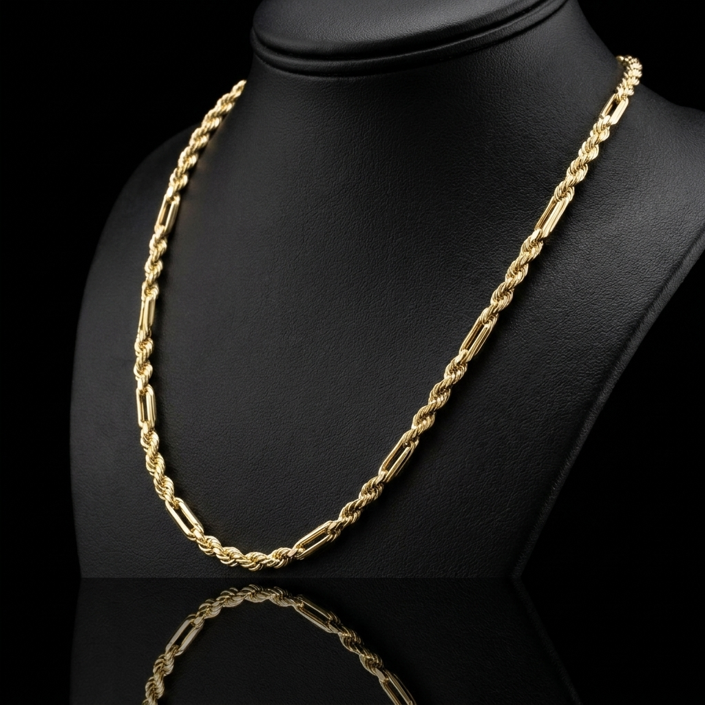 Hollow 10k Gold Milano Chain 3mm